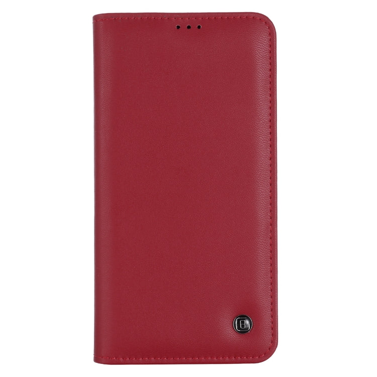 For iPhone 12 / 12 Pro GEBEI PU+TPU Horizontal Flip Protective Case with Holder & Card Slots(Red) - iPhone 12 / 12 Pro Cases by GEBEI | Online Shopping UK | buy2fix