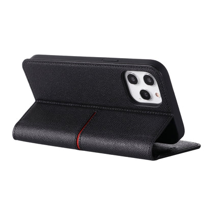 For iPhone 12 mini GEBEI Top-grain Leather Horizontal Flip Protective Case with Holder & Card Slots & Wallet & Photo Frame (Black) - iPhone 12 mini Cases by GEBEI | Online Shopping UK | buy2fix