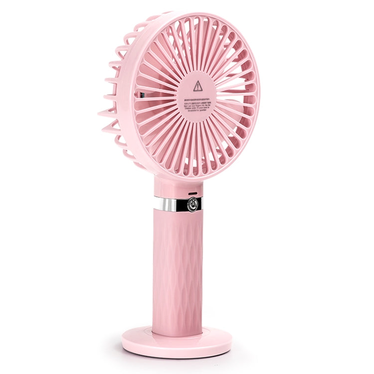 S8 Portable Mute Handheld Desktop Electric Fan, with 3 Speed Control (Pink) - Consumer Electronics by buy2fix | Online Shopping UK | buy2fix