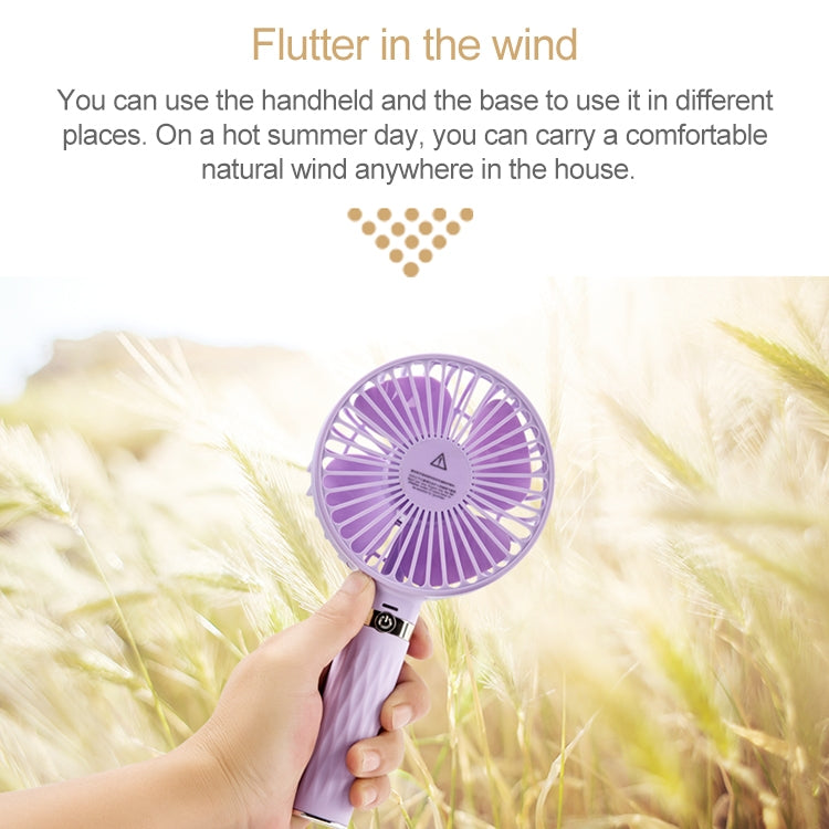 S8 Portable Mute Handheld Desktop Electric Fan, with 3 Speed Control (Sky Blue) - Consumer Electronics by buy2fix | Online Shopping UK | buy2fix