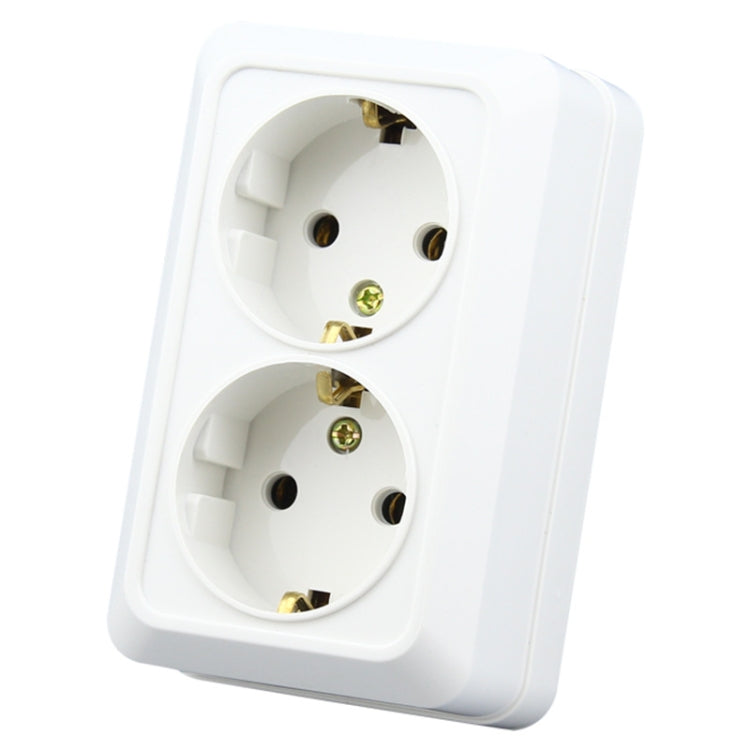 IP44 Wall-mounted Double-connection Socket, EU Plug - Consumer Electronics by buy2fix | Online Shopping UK | buy2fix