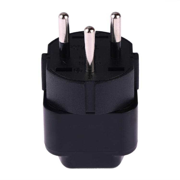 Portable Universal Socket to Israel Plug Power Adapter Travel Charger (Black) - Consumer Electronics by buy2fix | Online Shopping UK | buy2fix