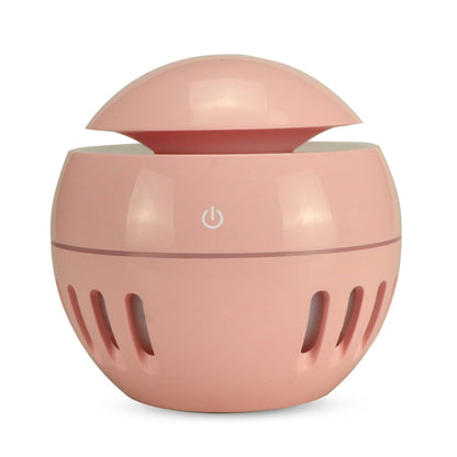 Wood Grain USB Hollowed-out Humidifier Seven Color Aromatherapy Lamp Automatic Alcohol Sprayer with Remote Control(Pink) - Home & Garden by buy2fix | Online Shopping UK | buy2fix