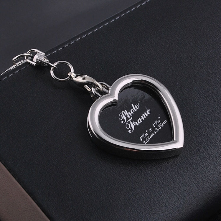 10 PCS Mini Photo Frame Couple Metal Keychains Key Rings, Heart Shape - Key Rings by buy2fix | Online Shopping UK | buy2fix