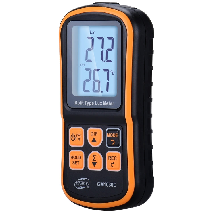 BENETECH GM1030C Portable Split Digital Illuminometer LUX Meter - Light & Sound Meter by BENETECH | Online Shopping UK | buy2fix