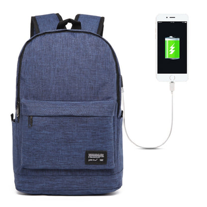 Universal Multi-Function Oxford Cloth Laptop Shoulders Bag Backpack with External USB Charging Port, Size: 45x31x16cm, For 15.6 inch and Below Macbook, Samsung, Lenovo, Sony, DELL Alienware, CHUWI, ASUS, HP(Blue) - Backpack by buy2fix | Online Shopping UK | buy2fix