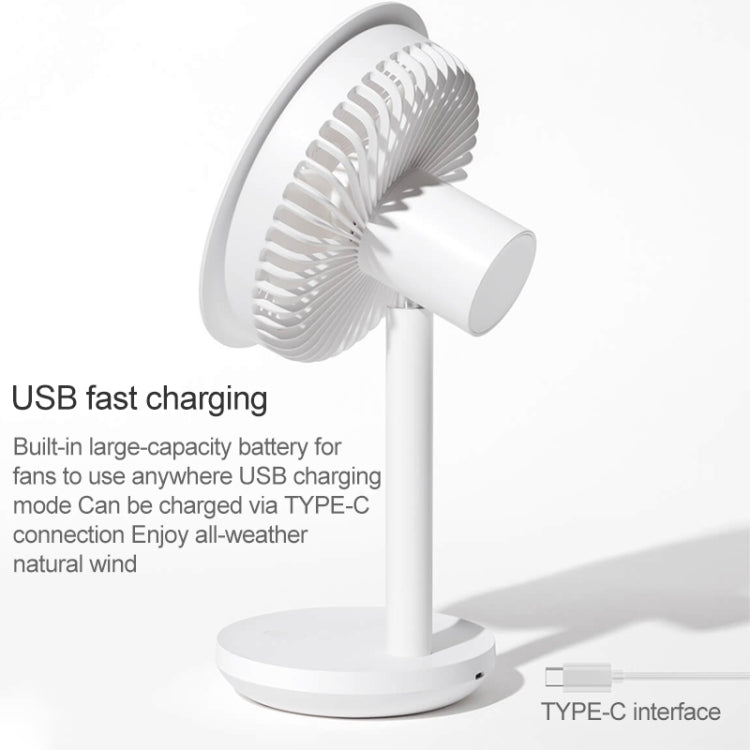 Original Xiaomi Youpin SOLOVE USB Charging Desktop Electric Fan Dormitory Office Mini Fan, with 3 Speed Control(White) - Consumer Electronics by Xiaomi | Online Shopping UK | buy2fix