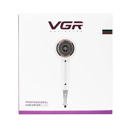 VGR V-414 2200W Negative Ion Hair Dryers with 6 Gear Adjustment, Plug Type: EU Plug(White) - Home & Garden by VGR | Online Shopping UK | buy2fix