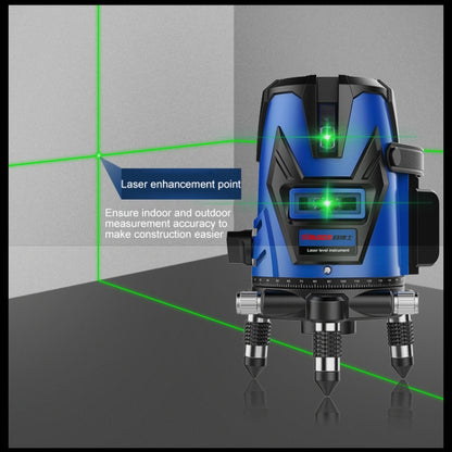 MBOOS Green Light 3 Line Outdoor Laser Level Instrument with Anti-drop Plastic Box & 1m Tripod - Consumer Electronics by buy2fix | Online Shopping UK | buy2fix