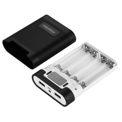 HAWEEL DIY 4 x 18650 Battery (Not Included) 10000mAh Power Bank Shell Box with 2 x USB Output & Display for iPhone, Galaxy, Sony, HTC, Google, Huawei, Xiaomi, Lenovo and other Smartphones(Black) - Power Bank Box by HAWEEL | Online Shopping UK | buy2fix