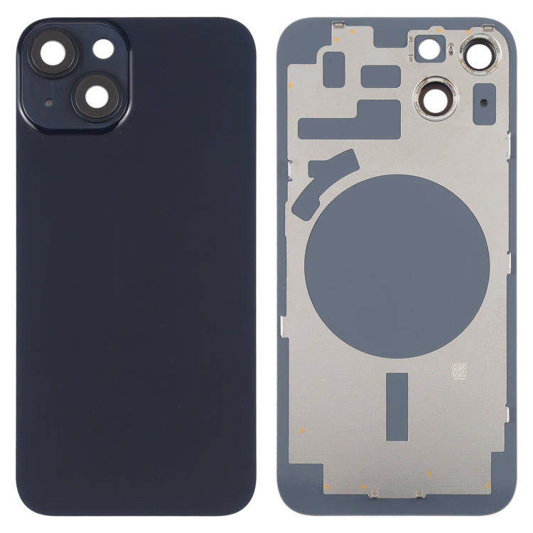 For iPhone 14 Back Housing Cover with Camera Lens(Black) - Repair & Spare Parts by buy2fix | Online Shopping UK | buy2fix