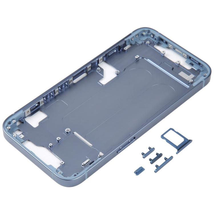For iPhone 14 Middle Frame with Side Keys (Blue) - Repair & Spare Parts by buy2fix | Online Shopping UK | buy2fix