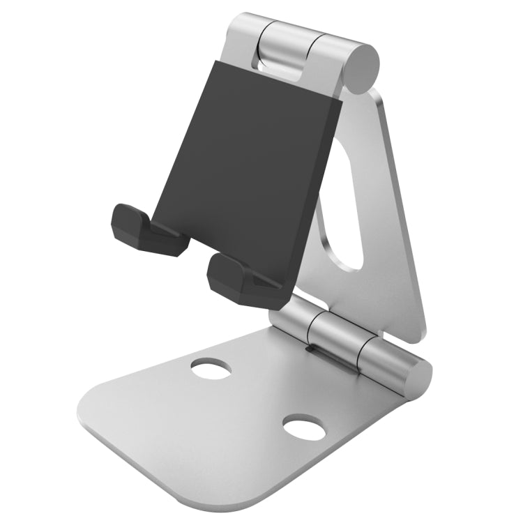 Universal Aluminum Alloy Foldable Adjustable Holder Stand, for iPad, Samsung, Lenovo, Sony, and other Tablet(Silver) - Desktop Holder by buy2fix | Online Shopping UK | buy2fix