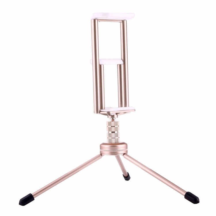 Multi-function Aluminum Alloy Tripod Mount Holder Stand , for iPad, iPhone, Samsung, Lenovo, Sony and other Smartphones & Tablets & Digital Cameras(Gold) - Desktop Holder by buy2fix | Online Shopping UK | buy2fix