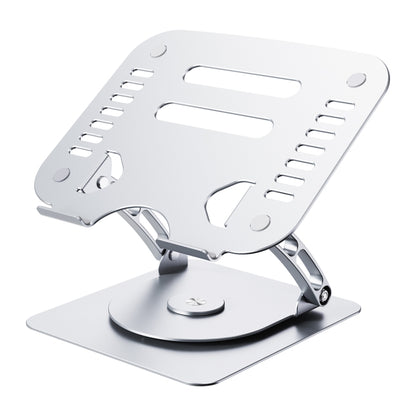 R- JUST HZ08-1 Rotating Two Holes Lifting Laptop Stand (Silver) - MacBook Holder by R-JUST | Online Shopping UK | buy2fix