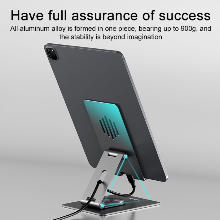 MOMAX KH5E Aluminum Alloy Rotating Folding Tablet Phone Holder - Desktop Holder by MOMAX | Online Shopping UK | buy2fix