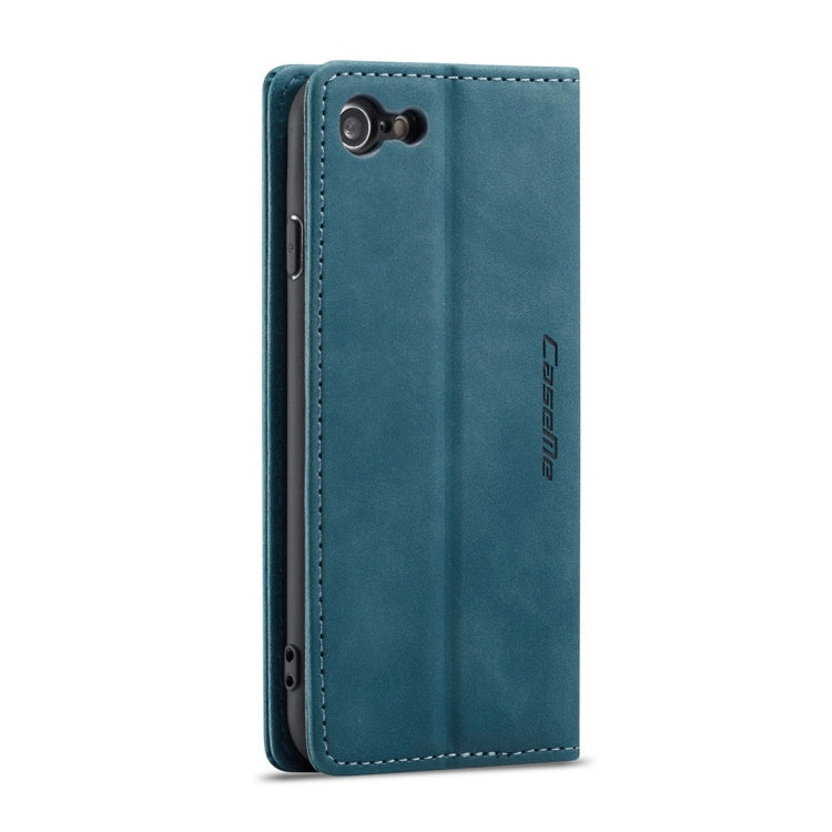 CaseMe-013 Multifunctional Retro Frosted Horizontal Flip Leather Case for iPhone 7 / 8, with Card Slot & Holder & Wallet(Blue) - More iPhone Cases by CaseMe | Online Shopping UK | buy2fix