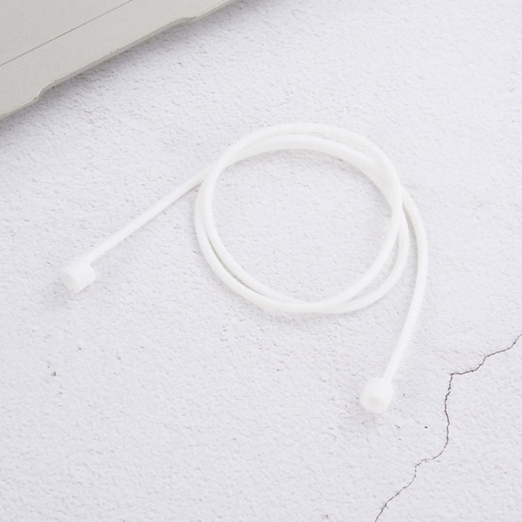 Wireless Bluetooth Earphone Anti-lost Strap Silicone Unisex Headphones Anti-lost Line for Apple AirPods 1/2, Cable Length: 60cm(White) - Apple Accessories by buy2fix | Online Shopping UK | buy2fix