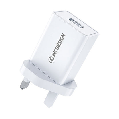 WK WP-U118 10W Single USB Port Travel Charger Power Adapter, UK Plug - Apple Accessories by WK | Online Shopping UK | buy2fix