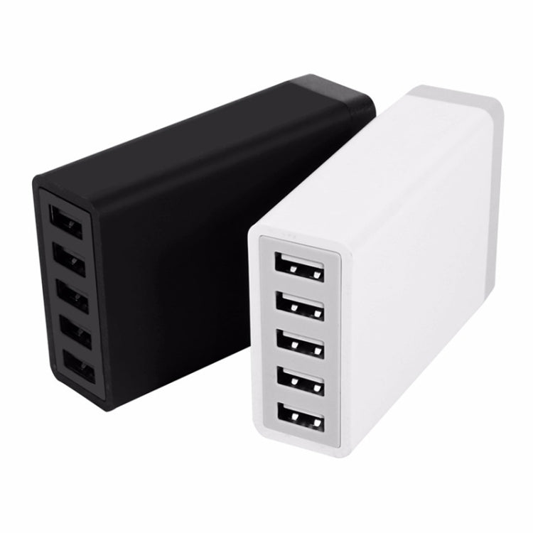 XBX09 40W 5V 8A 5 USB Ports Quick Charger Travel Charger, EU Plug(White) - Multifunction Charger by buy2fix | Online Shopping UK | buy2fix