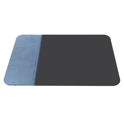 OJD-36 QI Standard 10W Lighting Wireless Charger Rubber Mouse Pad, Size: 26.2 x 19.8 x 0.65cm (Blue) - Apple Accessories by buy2fix | Online Shopping UK | buy2fix