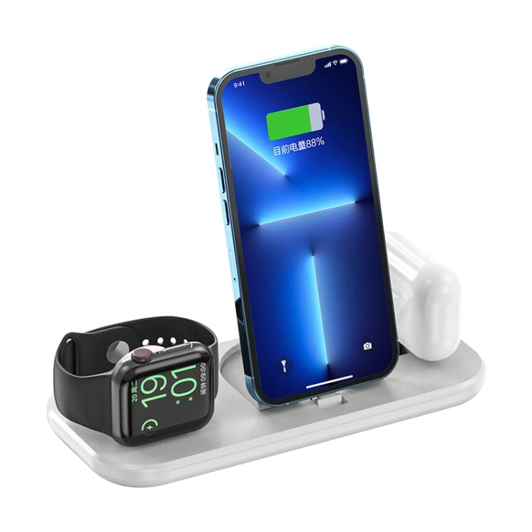 A32 3 in 1 Quick Wireless Charger for iPhone, iWatch, AirPods(White) - Multifunction Charger by buy2fix | Online Shopping UK | buy2fix