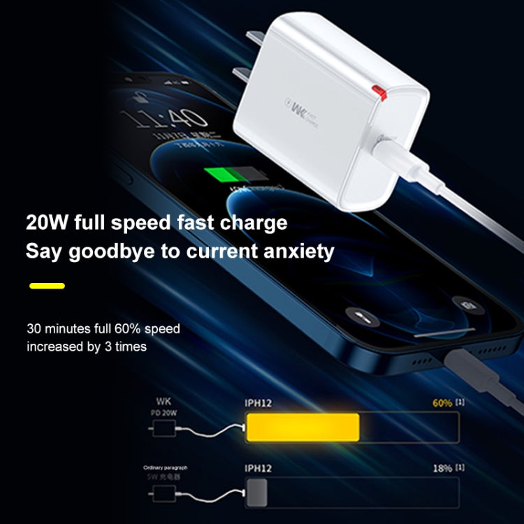 WK WP-U108 20W PD Fast Charger, Plug Type: CN Plug - USB Charger by WK | Online Shopping UK | buy2fix