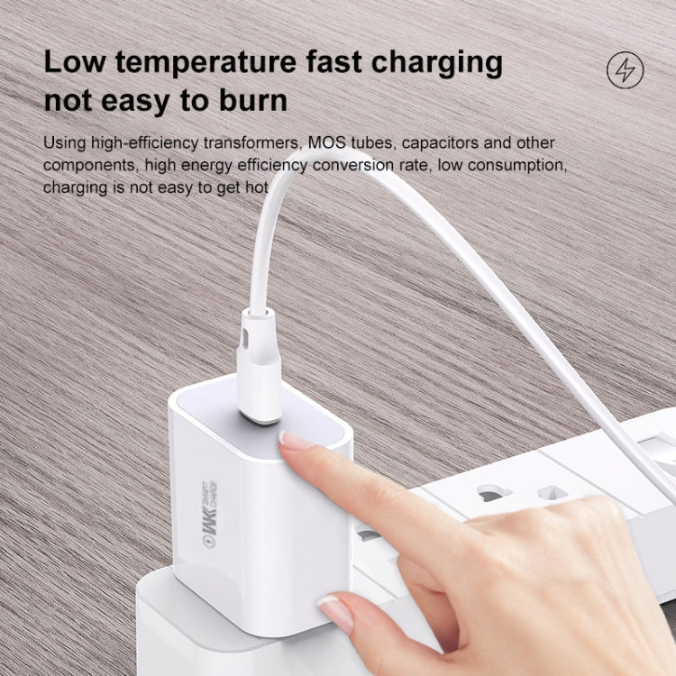 WK WP-U69i2.0A Speed Mini USB Charger + USB to 8 Pin Data Cable, Plug Type: US Plug - Apple Accessories by WK | Online Shopping UK | buy2fix
