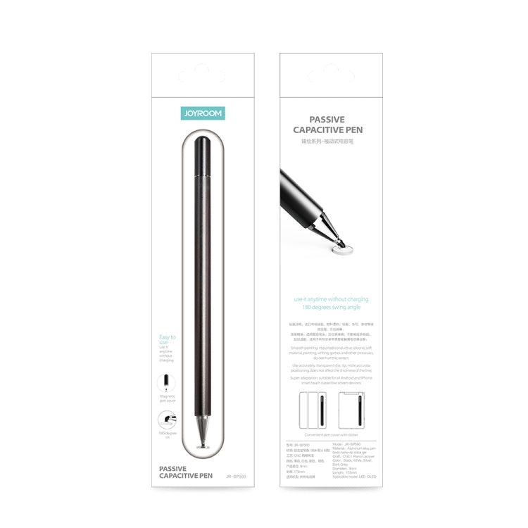 JOYROOM JR-BP560 Excellent Series Portable Universal Passive Disc Head Capacitive Pen with Replaceable Refill(Silver) - Stylus Pen by JOYROOM | Online Shopping UK | buy2fix