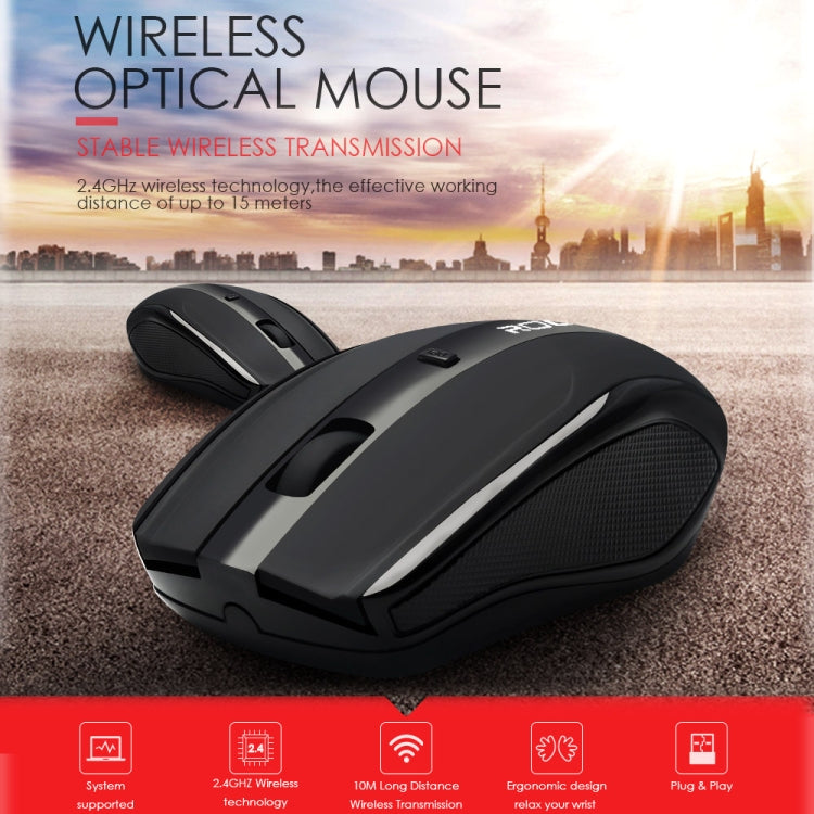 Rocketek W03 2.4GHz Wireless 1600DPI Optical Mouse - Wireless Mice by ROCKETEK | Online Shopping UK | buy2fix