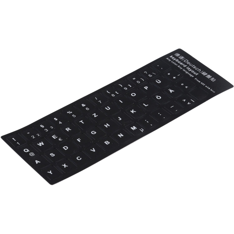 German Learning Keyboard Layout Sticker for Laptop / Desktop Computer Keyboard - Computer & Networking by buy2fix | Online Shopping UK | buy2fix