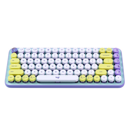 Logitech POP KEYS Round Button Bluetooth Mechanical Keyboard (Purple) - Wireless Keyboard by Logitech | Online Shopping UK | buy2fix