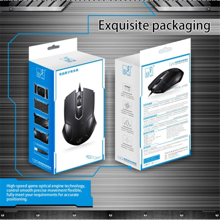 Chasing Leopard 129 USB Universal Wired Optical Gaming Mouse with Counter Weight, Length: 1.3m(Black) - Wired Mice by Chasing Leopard | Online Shopping UK | buy2fix