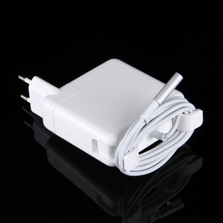 18.5V 4.6A 85W 5 Pin L Style MagSafe 1 Power Charger for Apple Macbook A1222 / A1290/ A1343, Length: 1.7m, EU Plug(White) - Cable & Adapter by buy2fix | Online Shopping UK | buy2fix