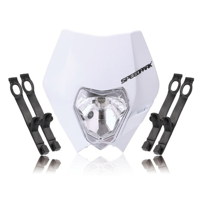 Speedpark Cross-country Motorcycle LED Headlight Grimace Headlamp for KTM (White) - Headlights by Speedpark | Online Shopping UK | buy2fix