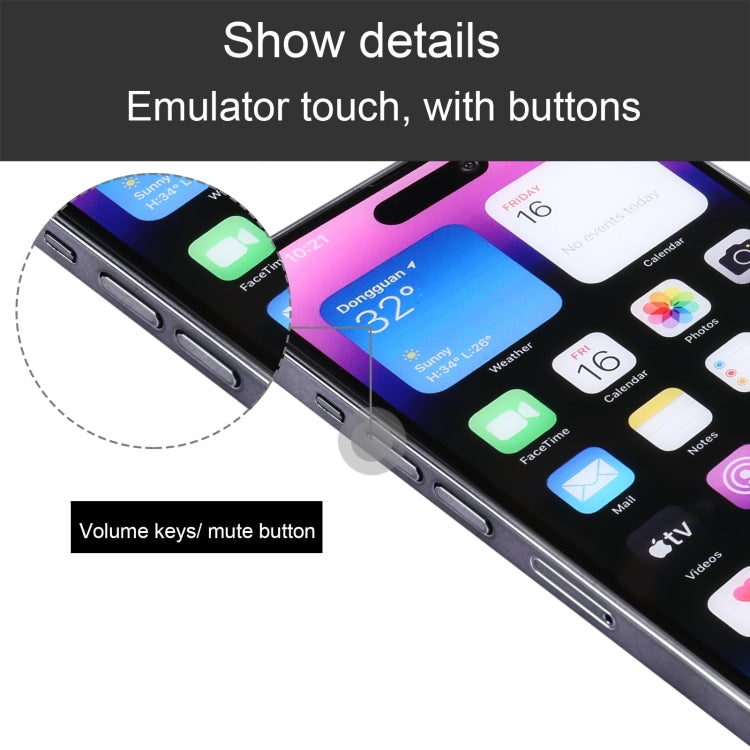 For iPhone 14 Pro Color Screen Non-Working Fake Dummy Display Model (Space Black) - For iPhone & iPad by buy2fix | Online Shopping UK | buy2fix