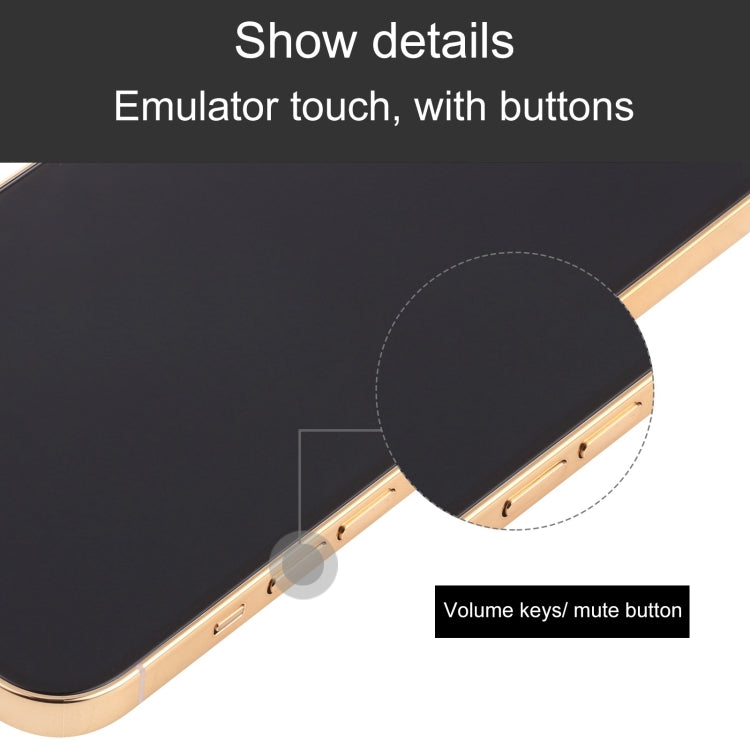 For iPhone 13 Pro Black Screen Non-Working Fake Dummy Display Model (Gold) - For iPhone & iPad by buy2fix | Online Shopping UK | buy2fix