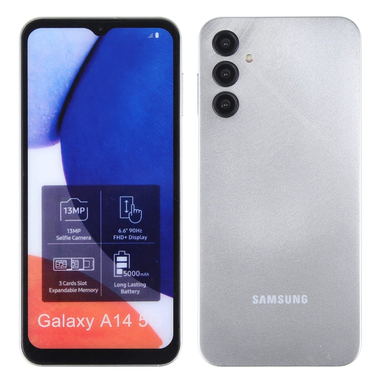 For Samsung Galaxy A14 5G Color Screen Non-Working Fake Dummy Display Model(Silver) - For Galaxy by buy2fix | Online Shopping UK | buy2fix