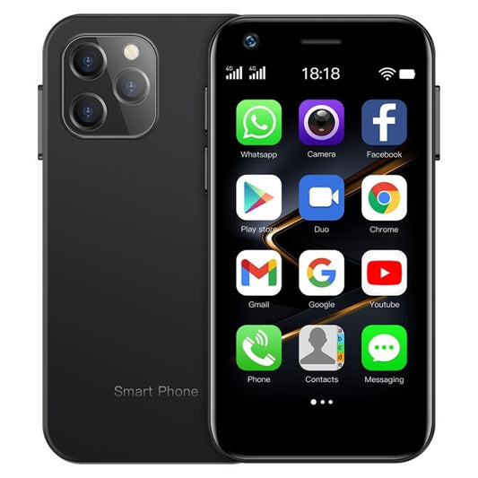 SOYES XS12 Pro, 2GB+16GB, Face Recognition, 3.0 inch Android 10.0 MTK6750 Octa Core, Bluetooth, WiFi, FM, OTG, Network: 4G, Dual SIM, Support Google Play (Black) - SOYES by SOYES | Online Shopping UK | buy2fix