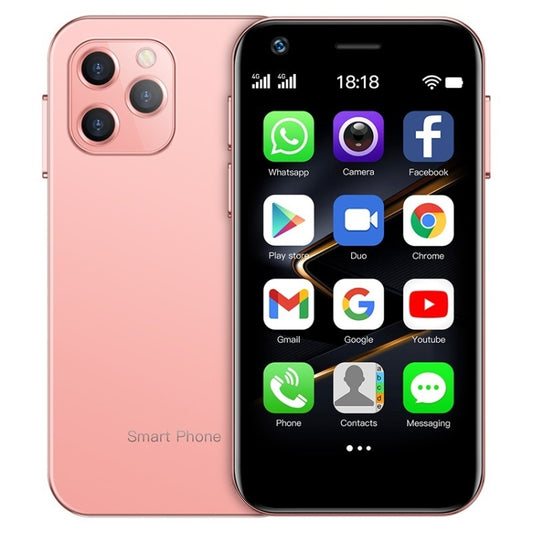 SOYES XS12 Pro, 2GB+16GB, Face Recognition, 3.0 inch Android 10.0 MTK6750 Octa Core, Bluetooth, WiFi, FM, OTG, Network: 4G, Dual SIM, Support Google Play (Pink) - SOYES by SOYES | Online Shopping UK | buy2fix