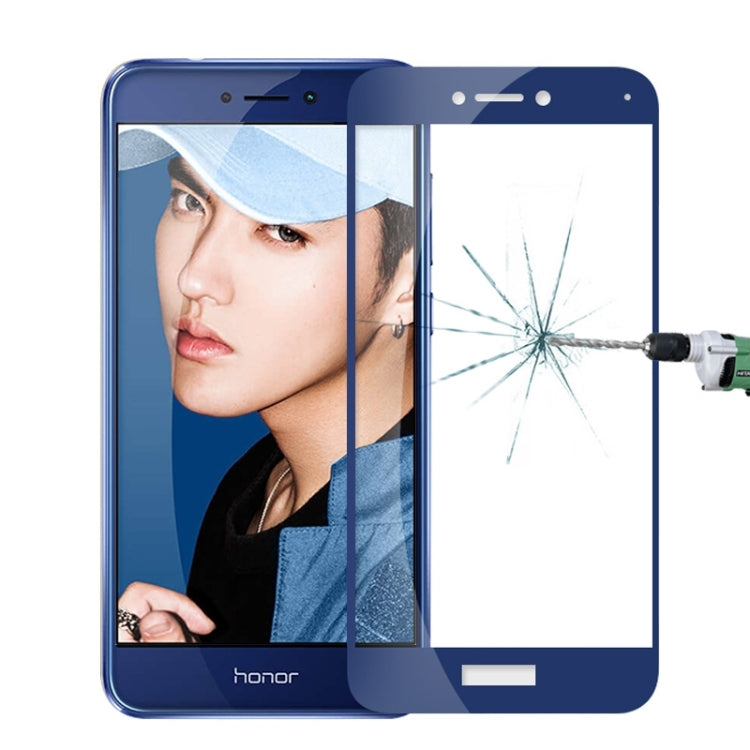 MOFI Huawei Honor 8 Youth Editon 0.3mm 9H Hardness 2.5D Explosion-proof Full Screen Tempered Glass Screen Film(Blue) - Honor Tempered Glass by MOFI | Online Shopping UK | buy2fix