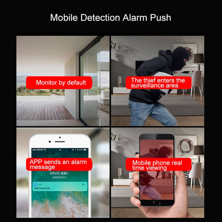 V380 1080P Wireless Camera HD Night Vision Smart Wifi Mobile Phone Remote Housekeeping Shop Monitor - Security by buy2fix | Online Shopping UK | buy2fix
