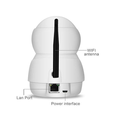 Anpwoo Warrior GM8135+SC2145 1080P HD WiFi IP Camera, Support Motion Detection & Infrared Night Vision & TF Card(Max 128GB)(White) - Security by Anpwoo | Online Shopping UK | buy2fix