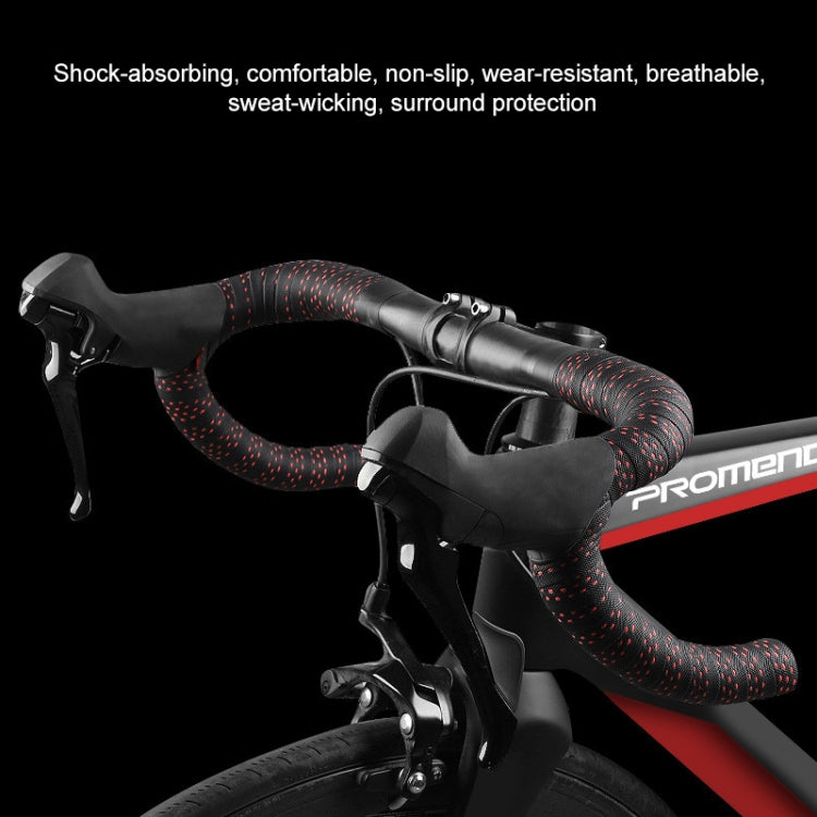 PROMEND GR-082 1 Pair Two-color Antiskid Bicycle Grips Tape (Black Black) - Outdoor & Sports by PROMEND | Online Shopping UK | buy2fix