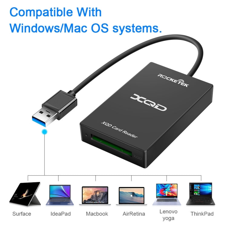 Rocketek CR311 USB3.0 to XQD Card Reader -  by ROCKETEK | Online Shopping UK | buy2fix