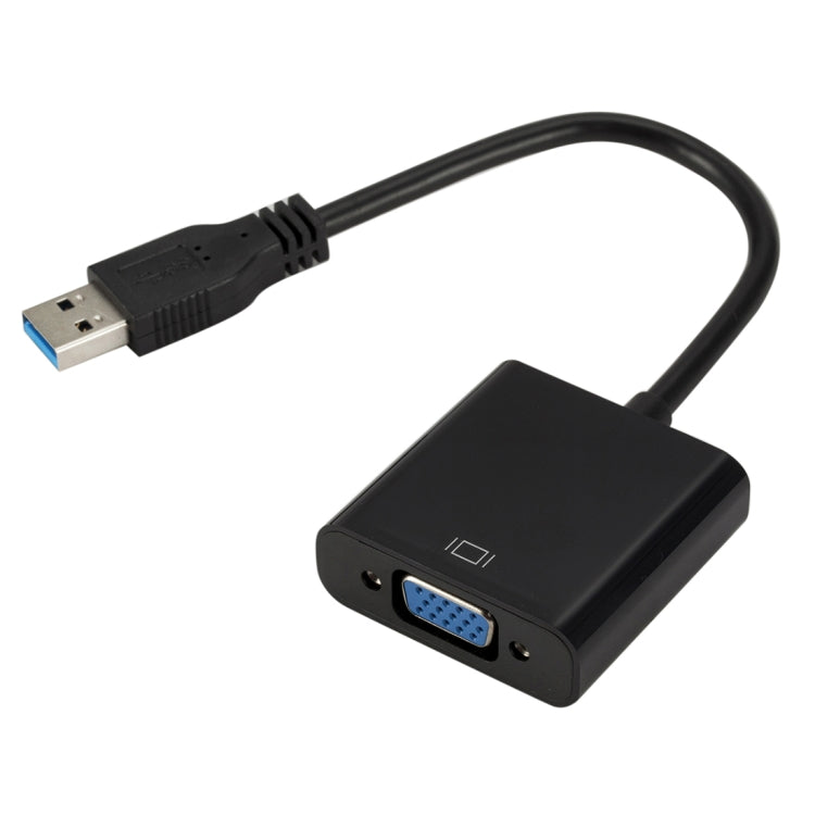 External Graphics Card Converter Cable USB3.0 to VGA, Resolution: 1080P(Black) - Converter by buy2fix | Online Shopping UK | buy2fix