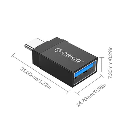 ORICO CBT-UT01-BK-BP Type-C to USB 3.0 Adapter(Black) - Cable & Adapters by ORICO | Online Shopping UK | buy2fix