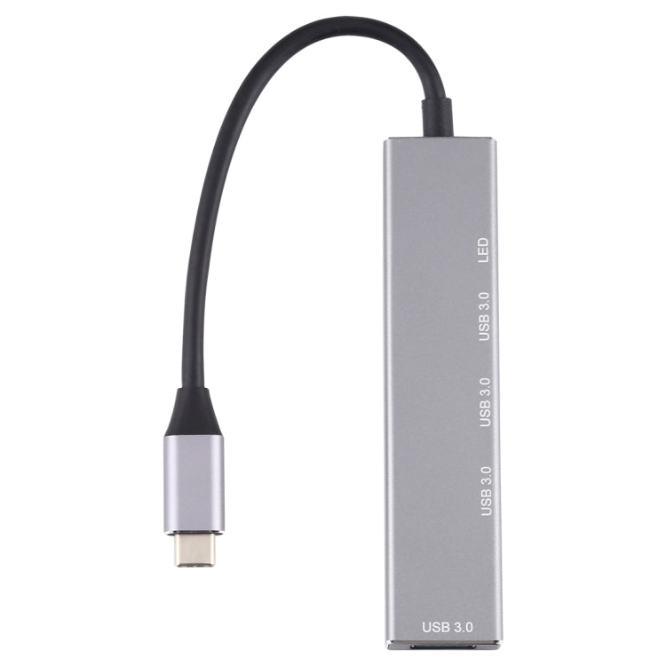 3019T 4 x USB 3.0 to USB-C / Type-C Aluminum Alloy HUB Adapter with LED Indicator - USB 3.0 HUB by buy2fix | Online Shopping UK | buy2fix