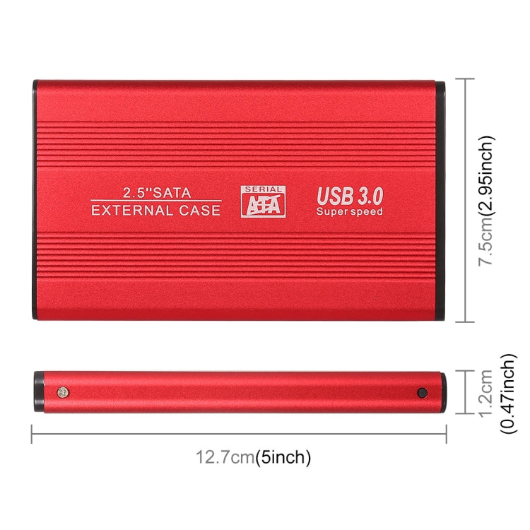 Richwell SATA R2-SATA-160GB 160GB 2.5 inch USB3.0 Super Speed Interface Mobile Hard Disk Drive(Red) - External Hard Drives by Richwell | Online Shopping UK | buy2fix