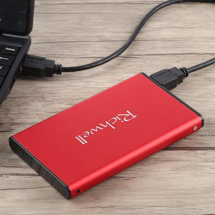 Richwell SATA R2-SATA-320GB 320GB 2.5 inch USB3.0 Super Speed Interface Mobile Hard Disk Drive(Red) - External Hard Drives by Richwell | Online Shopping UK | buy2fix